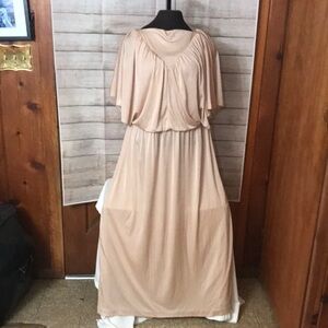 Elegant Beige Maxi Dress